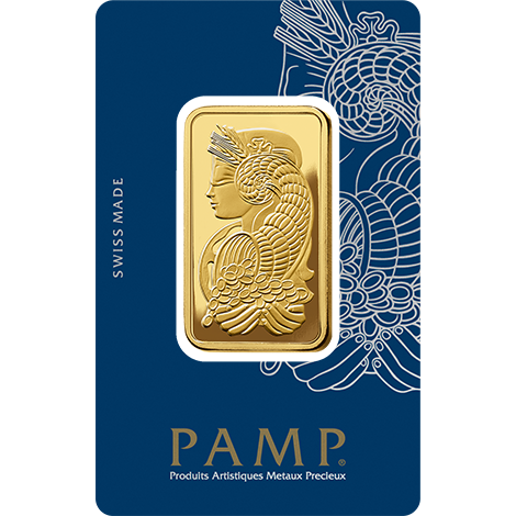 Gold PAMP Suisse Fortuna Bar - 1 oz